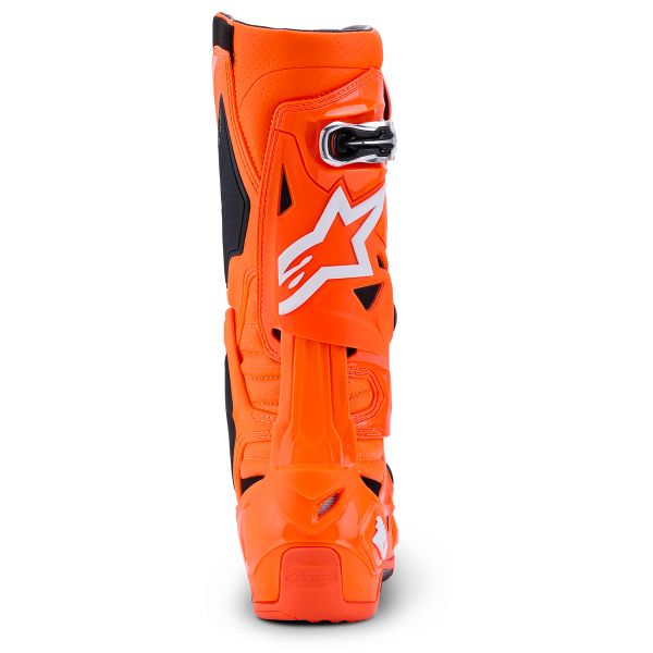 Alpinestars Tech 10 Supervented Orange Fluo Black White