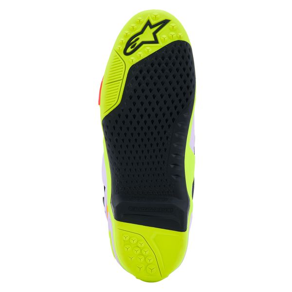 Alpinestars Tech 10 Supervented Purple Yellow Fluo Diva Pink