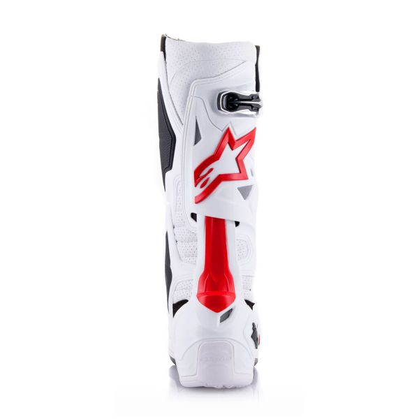 Alpinestars Tech 10 Supervented Blanco Rojo Brillante