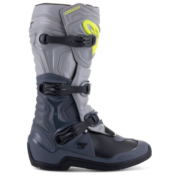Alpinestars Tech 3 Gris oscuro Gris claro Negro