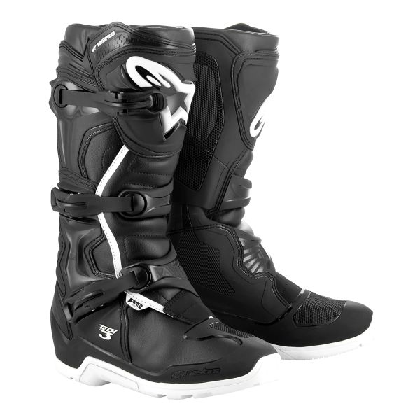 Botas Motocross Alpinestars Tech 3 Enduro Impermeable Negro Blanco Botas Motocross Alpinestars Tech 3 Enduro Impermeable Negro Blanco