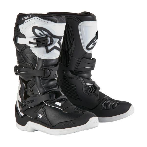 Botas Motocross Alpinestars Tech 3S Youth Blanco Negro Botas Motocross Alpinestars Tech 3S Youth Blanco Negro