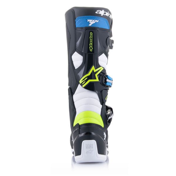 Alpinestars Tech 7 Black Enamel Blue Yellow Fluo