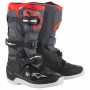 Botas Motocross Alpinestars TECH 7 S Negro Gris Oscuro Rojo Fluo