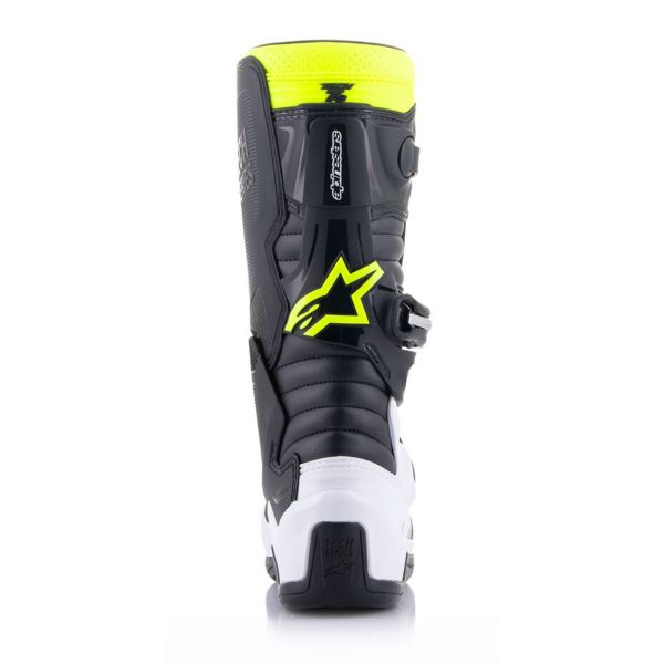 Alpinestars TECH 7 S Black Enamel Blue Yellow Fluo Niño