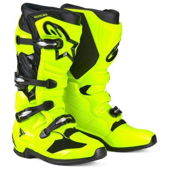 Botas Motocross Alpinestars Tech 7 Yellow Fluo Black