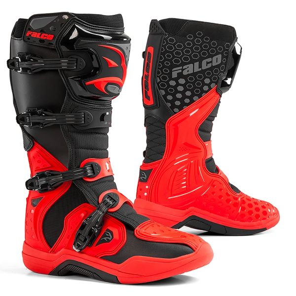 Botas Motocross Falco Level 2 Black Red