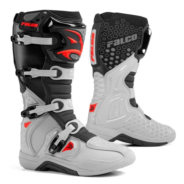 Botas Motocross Falco Level 2 Grey Red