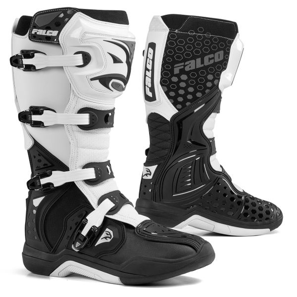 Botas Motocross Falco Level 2 White Black