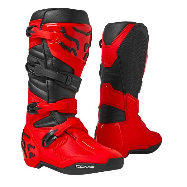 Botas motocross FOX Comp Boot Flo Red en Stock