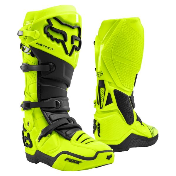 Botas motocross FOX Instinct 2.0 Flo Yellow en Stock