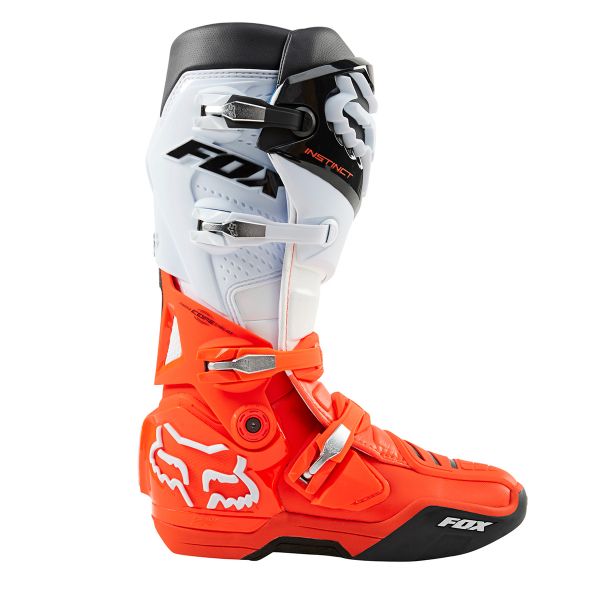 Botas Motocross FOX Instinct Boot Black White Orange