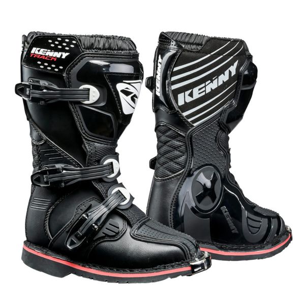 Botas Motocross Kenny Track Junior Black Boots