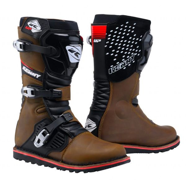 Botas Motocross Kenny Trial Up Brown Boots