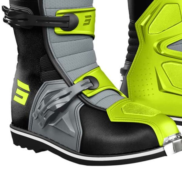 SHOT Race 2 Negro Gris Amarillo Nen