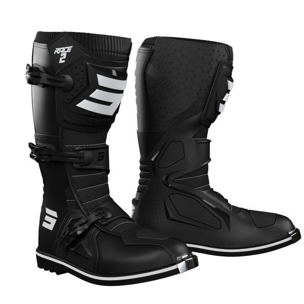 Botas Motocross SHOT Race 2 Black Botas Motocross SHOT Race 2 Black