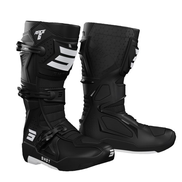 Botas Motocross SHOT Race 6 Black Botas Motocross SHOT Race 6 Black