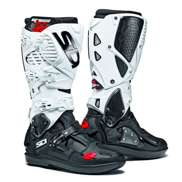 Botas Motocross SIDI Crossfire 3 SRS Negro Blanco Botas Motocross SIDI Crossfire 3 SRS Negro Blanco