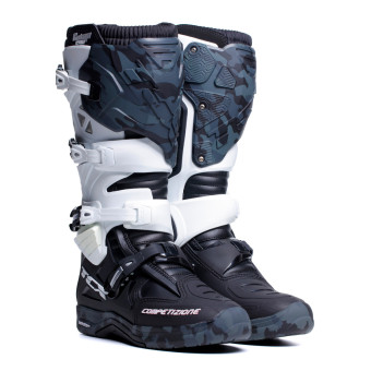 Botas Motocross TCX Comp Evo 2 Michelin Black White Grey