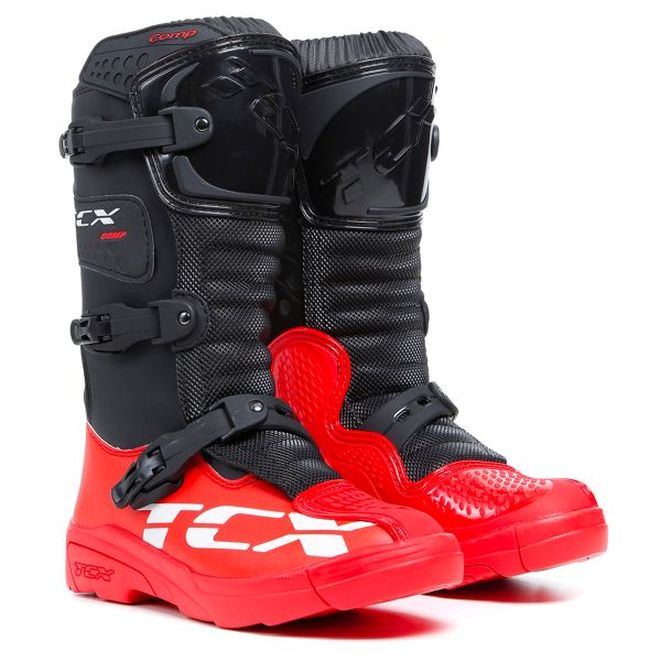 Botas Motocross TCX Comp Kid Black Red