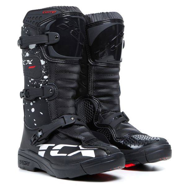 Botas Motocross TCX Comp Kid Black Black White