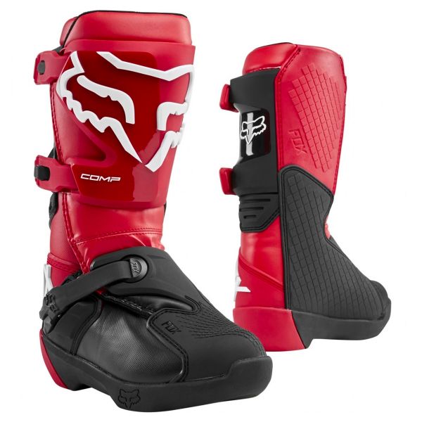 Botas Motocross FOX Comp Boot Flame Red Ni�o