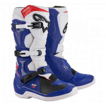 Botas Motocross Alpinestars Tech 3 Blue White Red