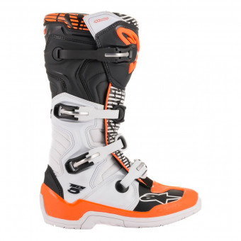 Alpinestars Tech 5 White Black Orange Fluo
