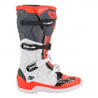 Alpinestars Tech 5 White Black Orange Fluo