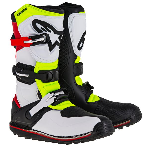 Botas Motocross Alpinestars Tech-T Rojo Amarillo Fluo Botas Motocross Alpinestars Tech-T Rojo Amarillo Fluo