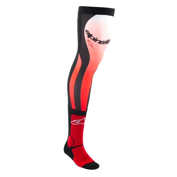Calcetines Motocross Alpinestars Rodillera Calcetines Rojo Brillante Blanco Calcetines Motocross Alpinestars Rodillera Calcetines Rojo Brillante Blanco