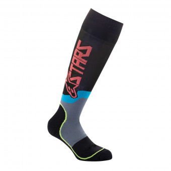 Calcetines Motocross Alpinestars Mx Plus-2 Socks Black Yellow Fluo Coral Calcetines Motocross Alpinestars Mx Plus-2 Socks Black Yellow Fluo Coral