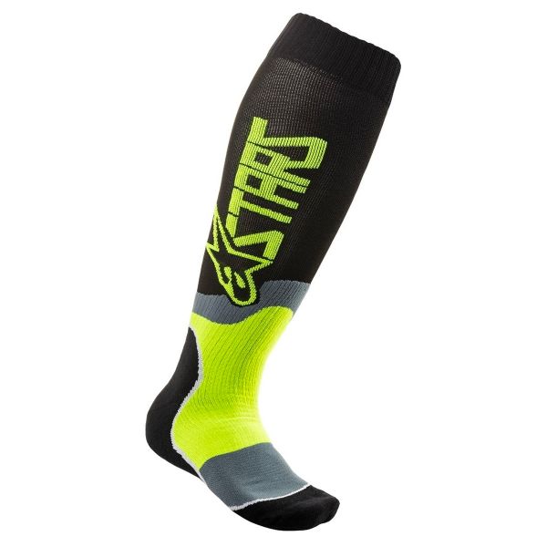 Calcetines Motocross Alpinestars Mx Plus-2 Socks Black Yellow Fluo Niño Calcetines Motocross Alpinestars Mx Plus-2 Socks Black Yellow Fluo Niño