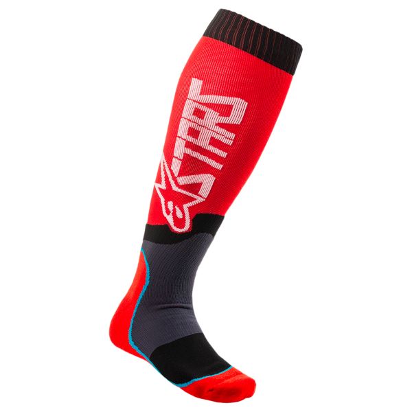 Calcetines Motocross Alpinestars Mx Plus-2 Socks Red White