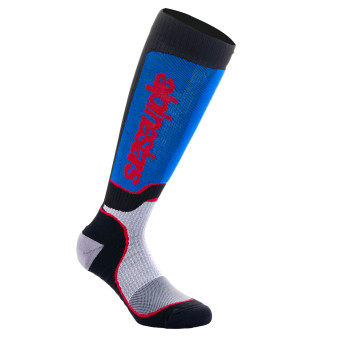 Calcetines Motocross Alpinestars MX Plus Socks Black White Royal Blue Calcetines Motocross Alpinestars MX Plus Socks Black White Royal Blue