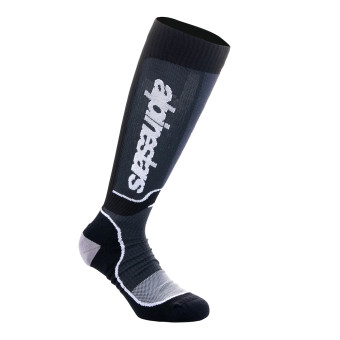 Calcetines Motocross Alpinestars MX Plus Socks Black White Calcetines Motocross Alpinestars MX Plus Socks Black White