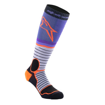 Calcetines Motocross Alpinestars Calcetines MX Pro Negro Gris Morado Calcetines Motocross Alpinestars Calcetines MX Pro Negro Gris Morado