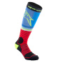 Calcetines Motocross Alpinestars Calcetines MX Pro Negro Rojo Azul Claro