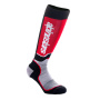 Calcetines Motocross Alpinestars Juvenil MX Plus Negro Gris Rojo