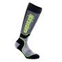 Calcetines Motocross Alpinestars Youth MX Plus Negro Gris Amarillo Fluo