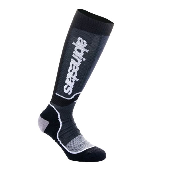 Calcetines Motocross Alpinestars Juvenil MX Plus Negro Blanco Calcetines Motocross Alpinestars Juvenil MX Plus Negro Blanco