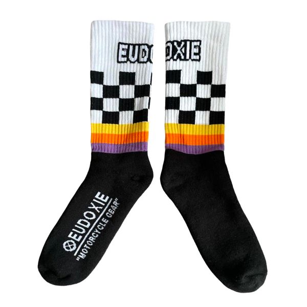 Calcetines Motocross EUDOXIE S-Race White Calcetines Motocross EUDOXIE S-Race White