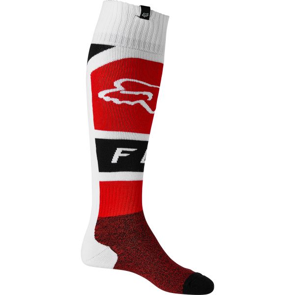 Calcetines Motocross FOX Lux Fri Thin Sock Fluo Red