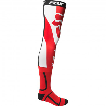Calcetines Motocross FOX Mirer Knee Brace Sock Fluo Red
