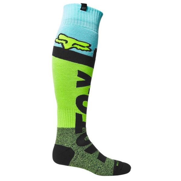 Calcetines Motocross FOX Trice Coolmax Thick Sock Fluo Yellow