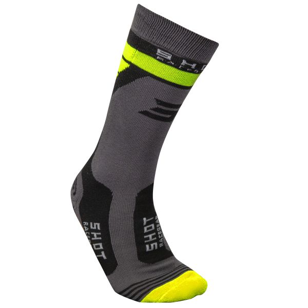 Calcetines Motocross SHOT Race Neon Yellow Ni�o