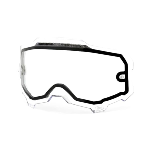 Pantalla Gafas Motocross 100% Doble Pantalla Máscara Armega Pantalla Gafas Motocross 100% Doble Pantalla Máscara Armega