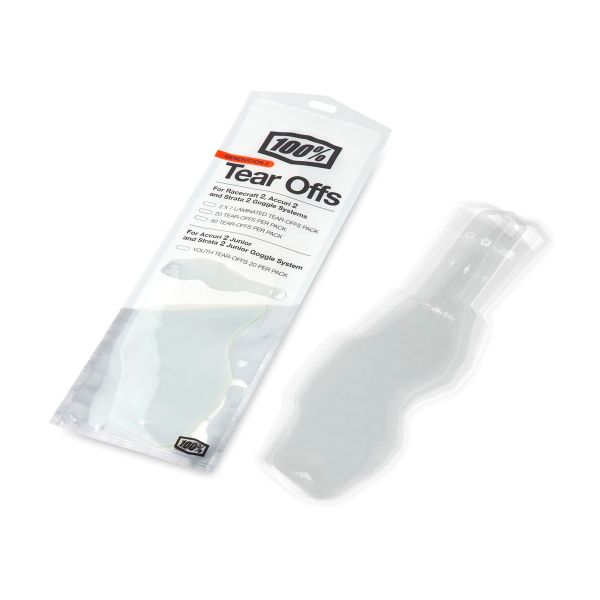 Pantalla Gafas Motocross 100% Tear Offs Desechables Racecraft 2 - Accuri 2 - Strata 2 x 20 Pantalla Gafas Motocross 100% Tear Offs Desechables Racecraft 2 - Accuri 2 - Strata 2 x 20