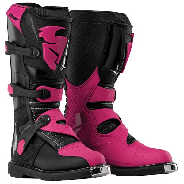 Botas Motocross Thor Blitz Black Magenta Woman