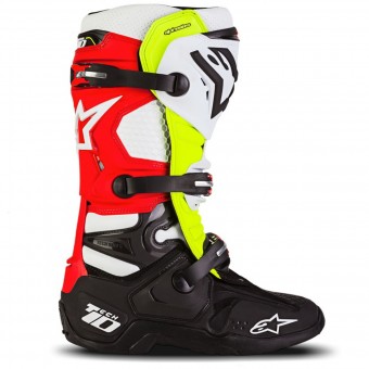 Alpinestars Tech 10 Black Yellow Fluo Red